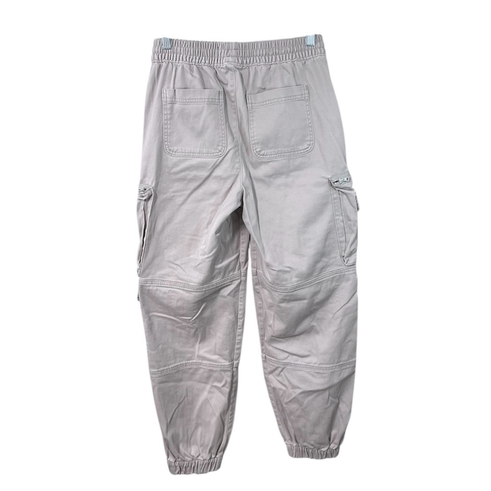 Aeropostale Women’s XS High Rise Cargo Joggers Beige Tan Elastic Waist Pockets - Picture 3 of 11